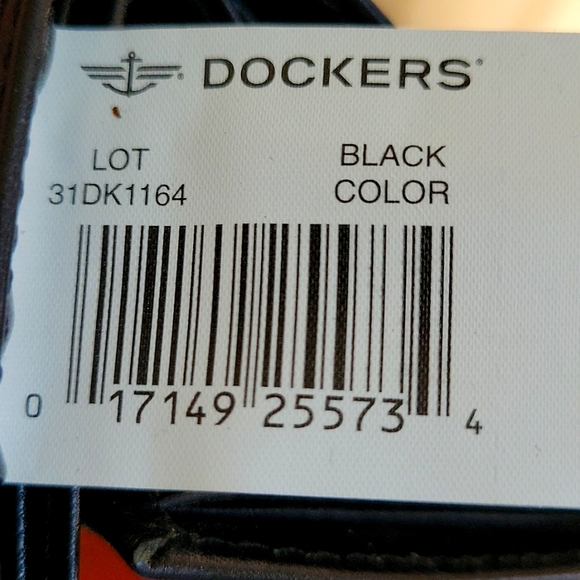 DOCKERS WALLET,  MEN'S BLACK LEATHER TRIFOLD - Picture 4 of 7